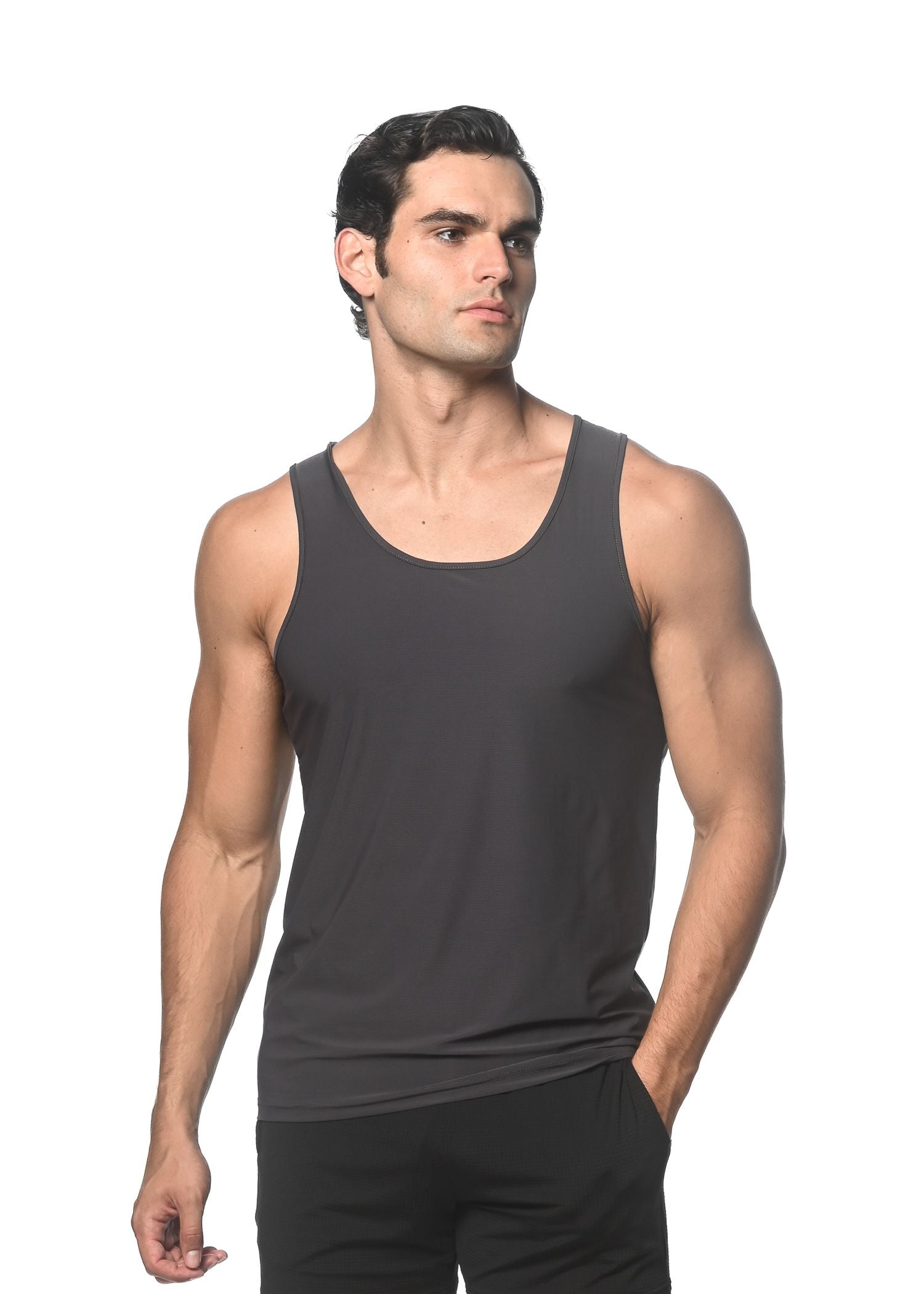 CAMISETA DE ALTO RENDIMIENTO DE MALLA ELÁSTICA TEXTURIZADA