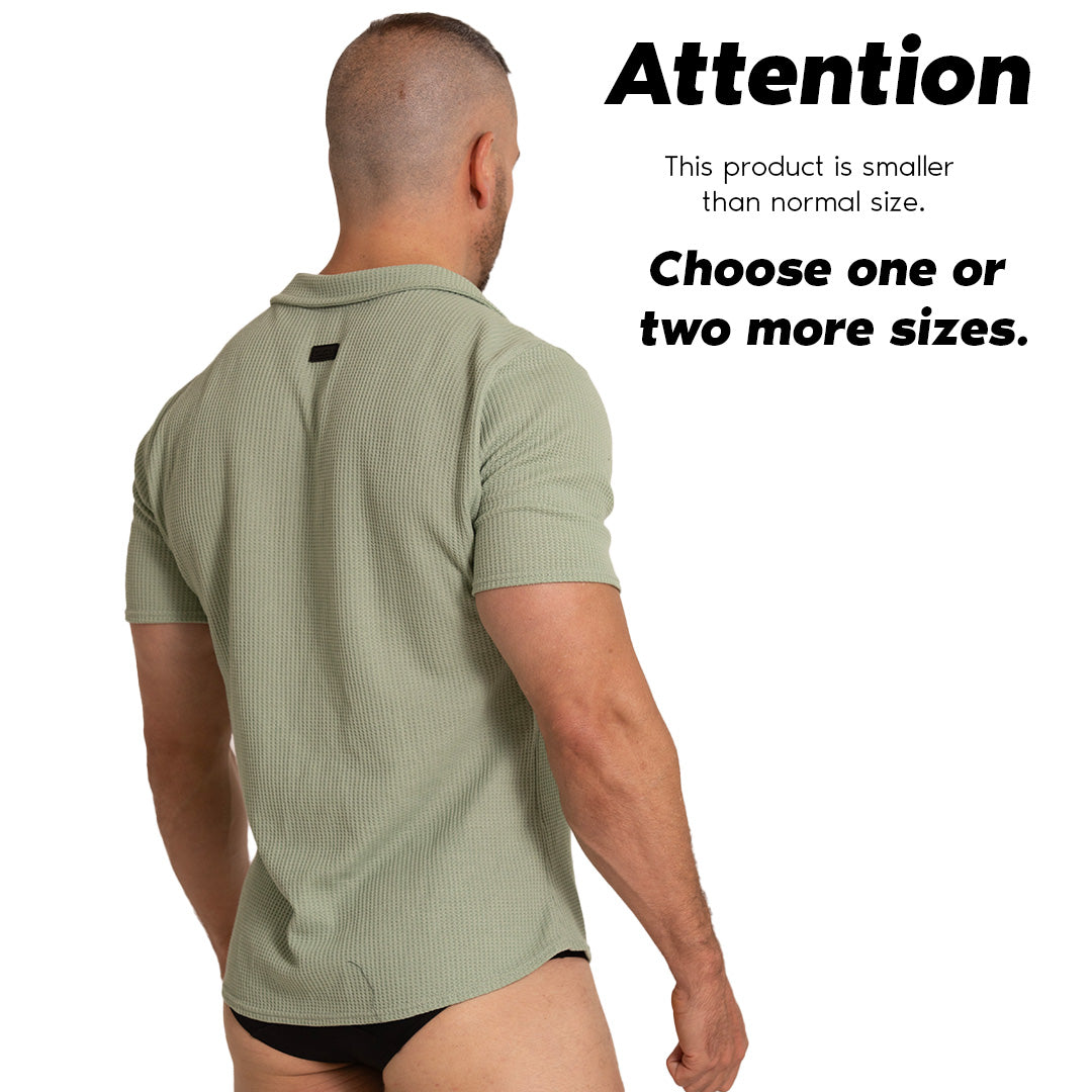 TISSUE GREEN SHIRT - Men's green Shirt, Guayabera Shirt, Beach Shirt, Beach Shirt