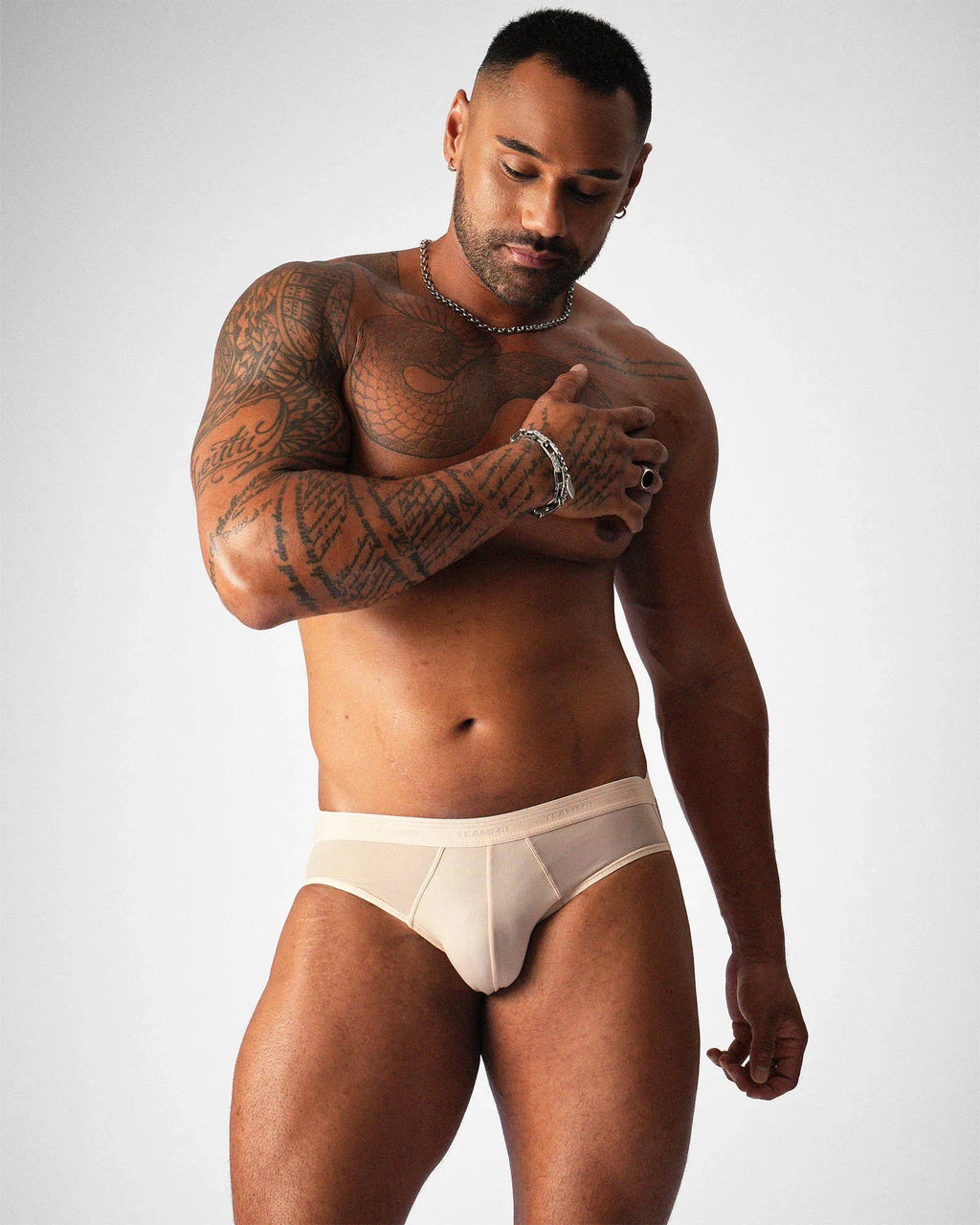 teamm8 Men's Aluure Sheer Jockstrap - Husk