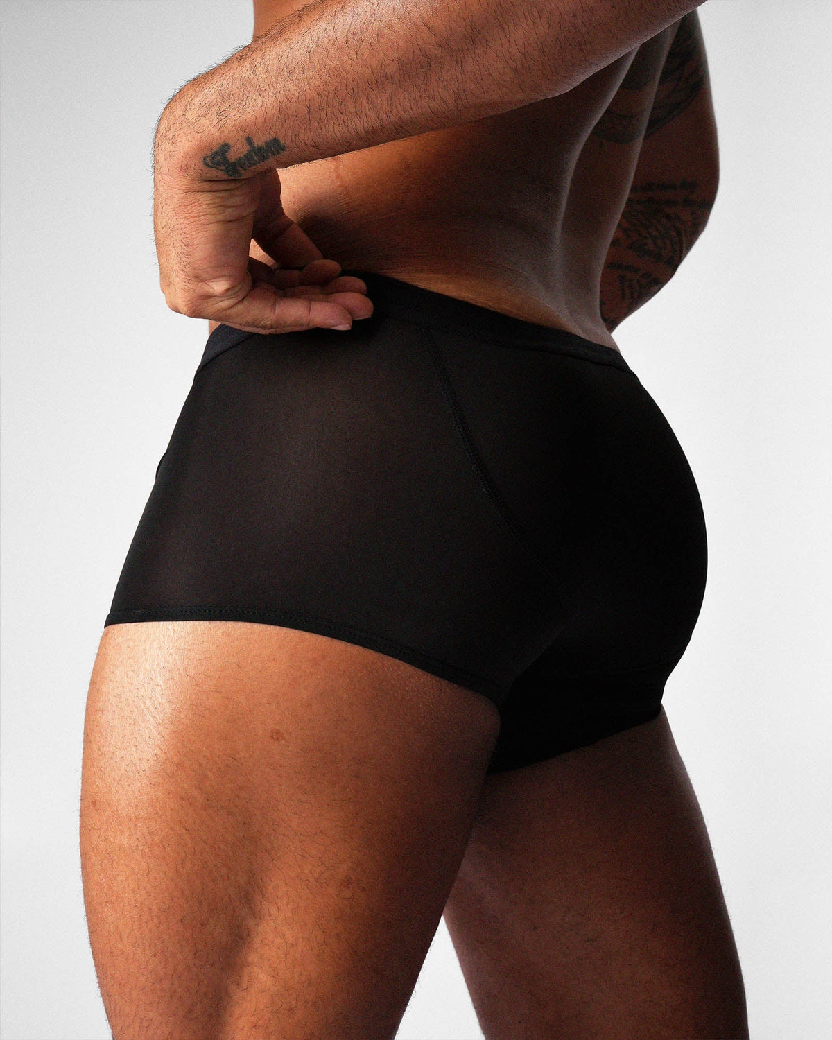 teamm8 Men's Allure Sheer Trunk - Noir