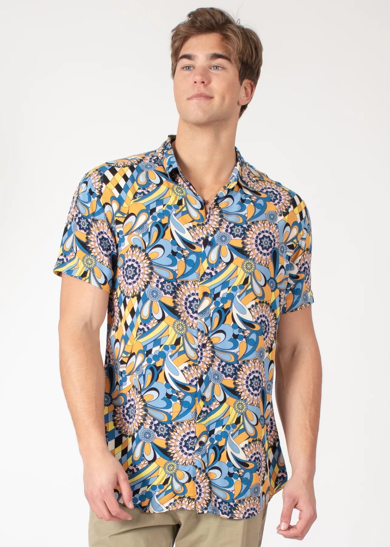 TROPICAL ABSTRACT S/S SHIRT - DealByEthan.gay loves Bespoke