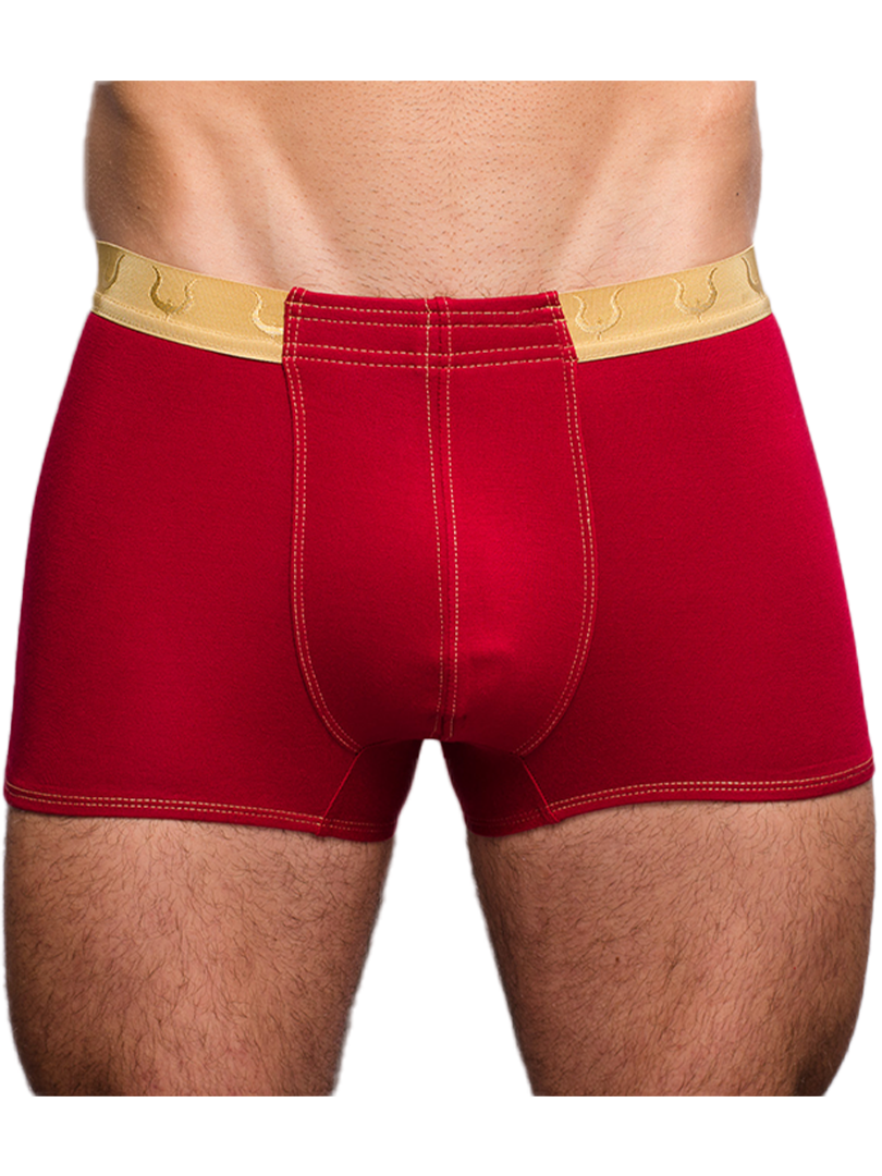 Tartarus Men's Monaco Trunk - 2Pc Pack (White & Red)