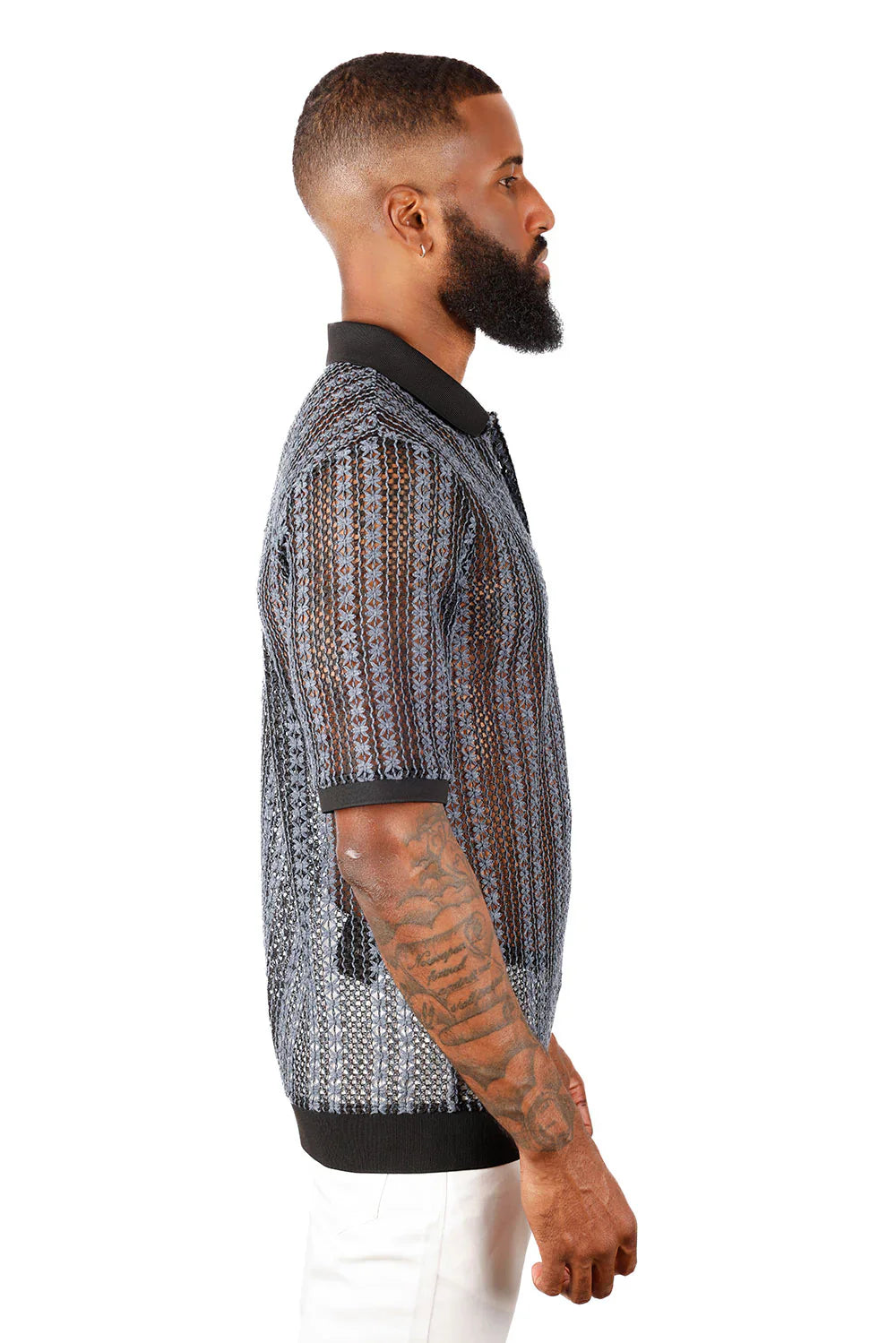 POLOSHIRT MIT TWINE-MOTIV
