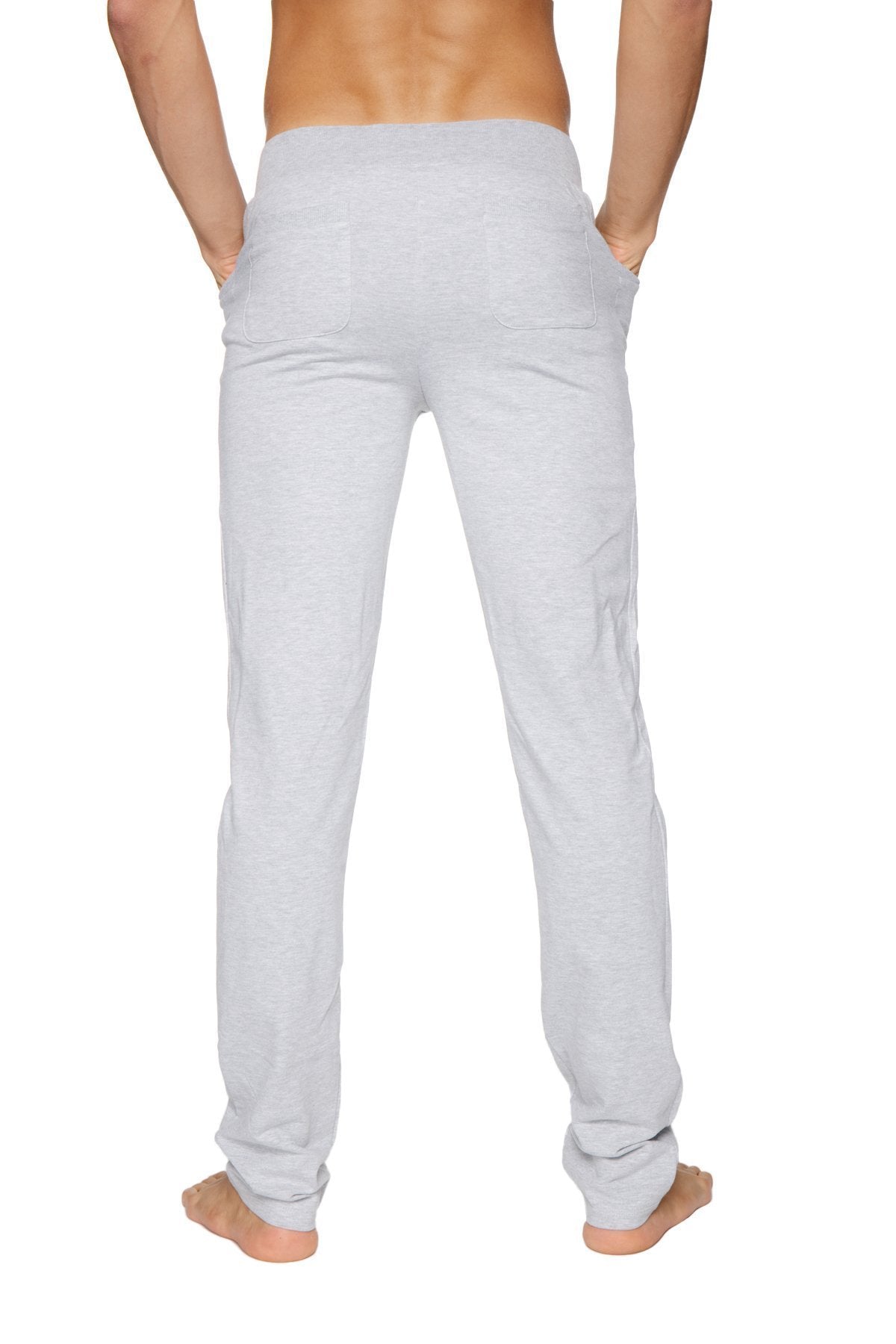 Light gray heathered cotton tactical urban dress pant yoga pant with relaxed fit and side pockets for comfort