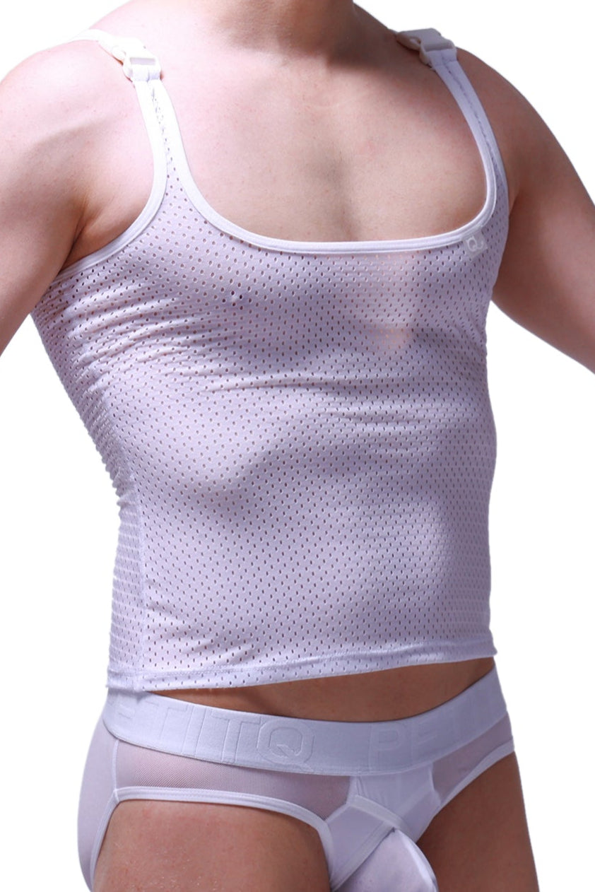 Tank Top Attan Bee White - DealByEthan.gay loves PetitQ