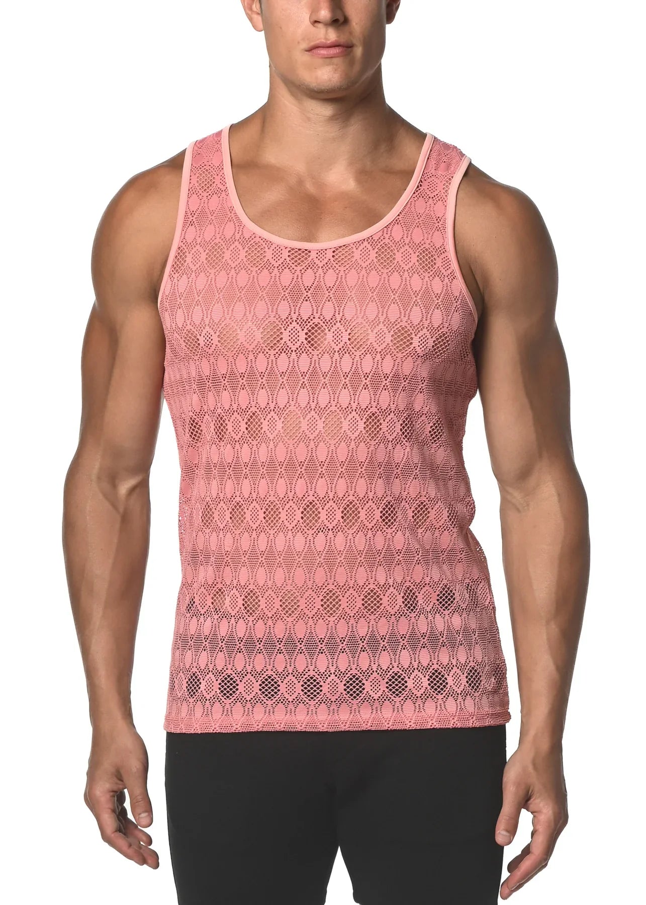 OVALES TANKTOP AUS HÜBSCHEN SPITZE