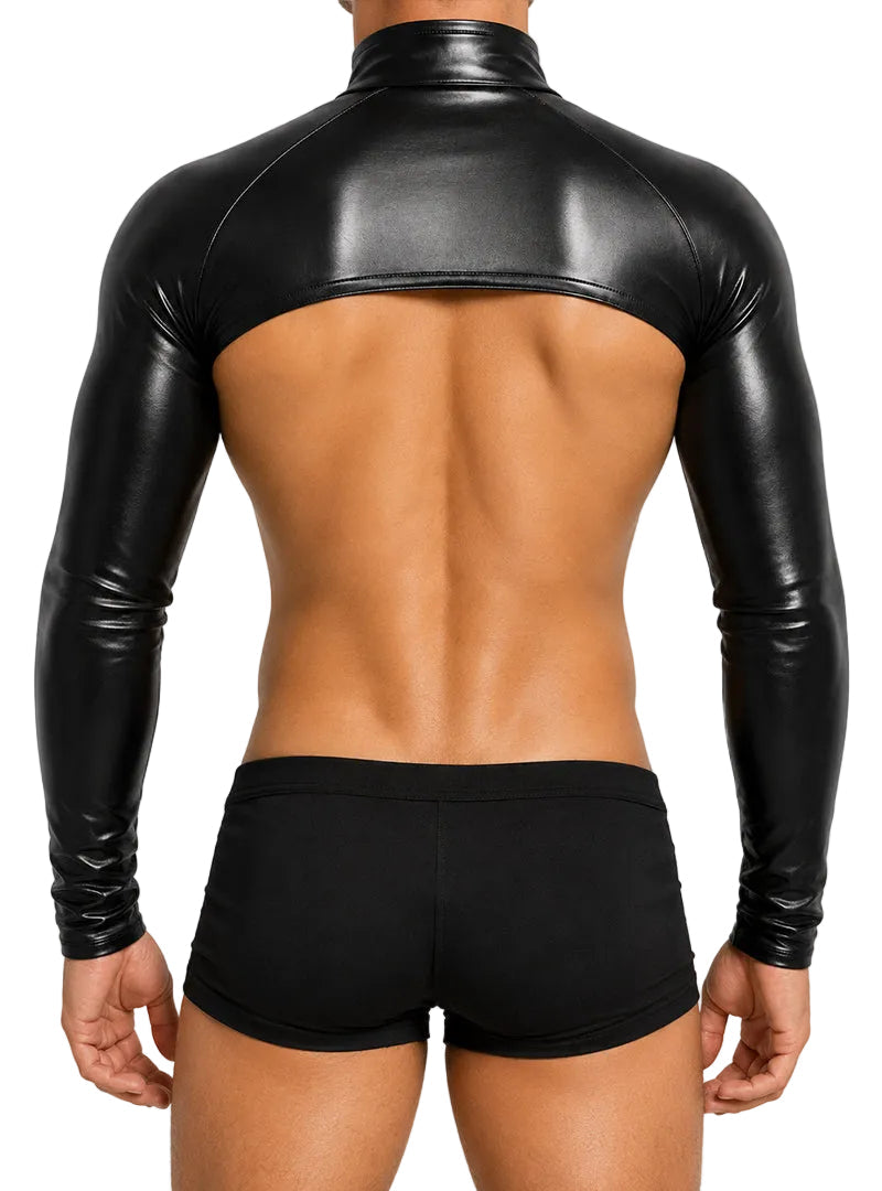 Tartarus Men's Coated Faux Leather Sleeves For Men