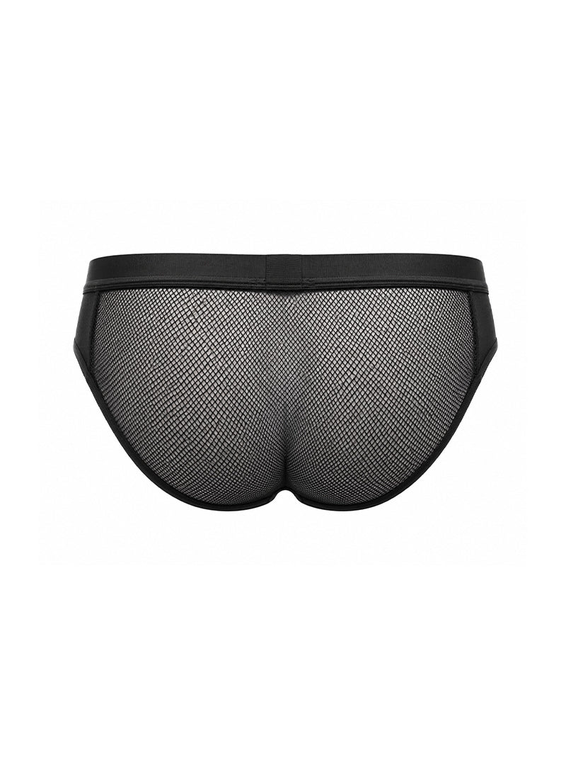 Tartarus Men's Sheer Mesh Brief See-Through Underwear