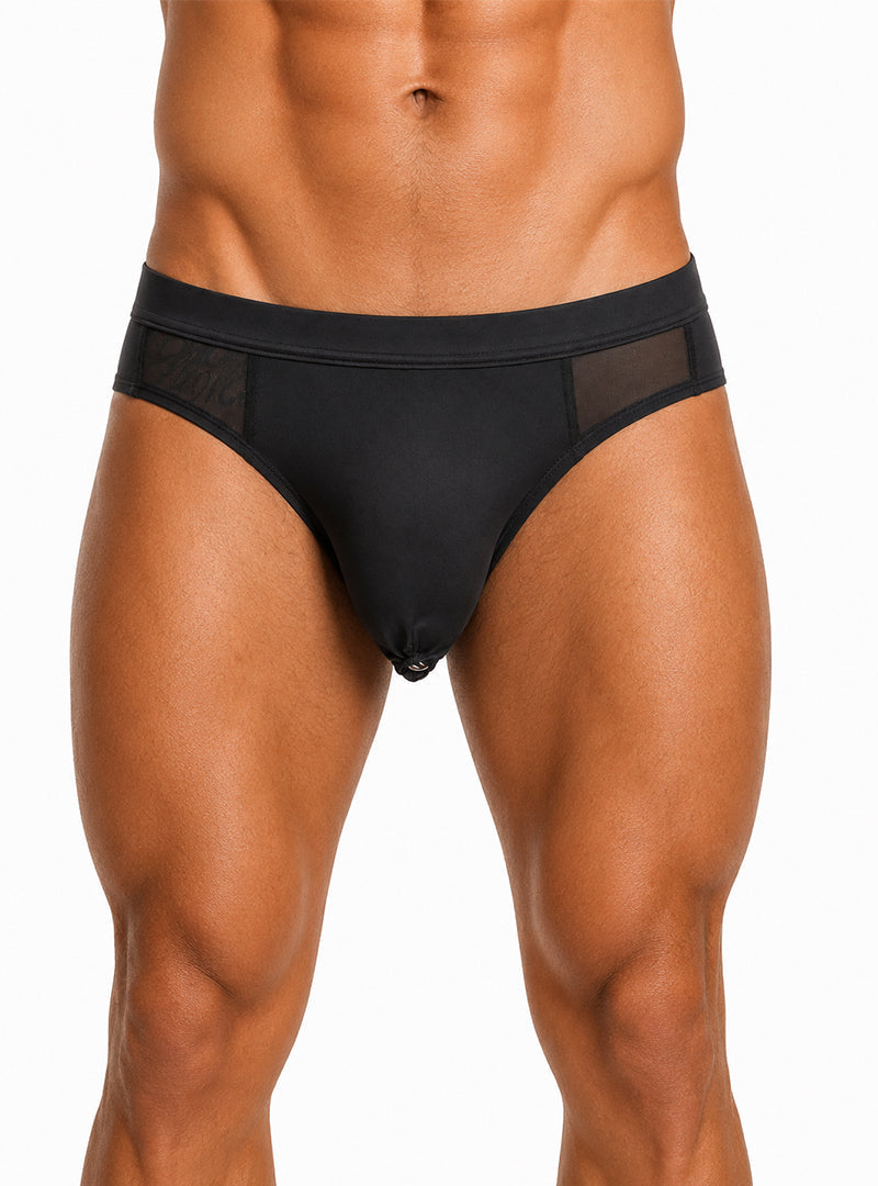 Tartarus Men's Sheer Mesh Brief See-Through Underwear