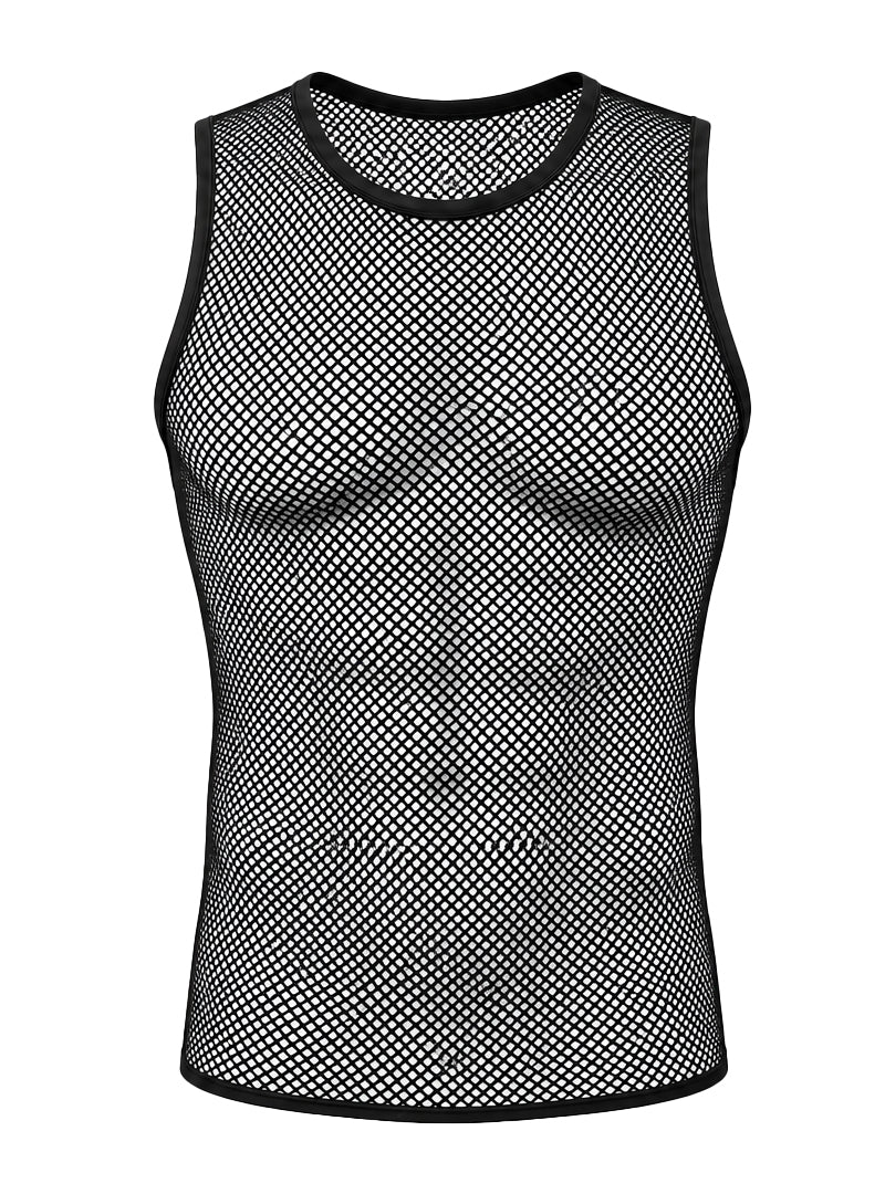 Tartarus Men's Stretch Mesh Sleeveless Top, Tank Top