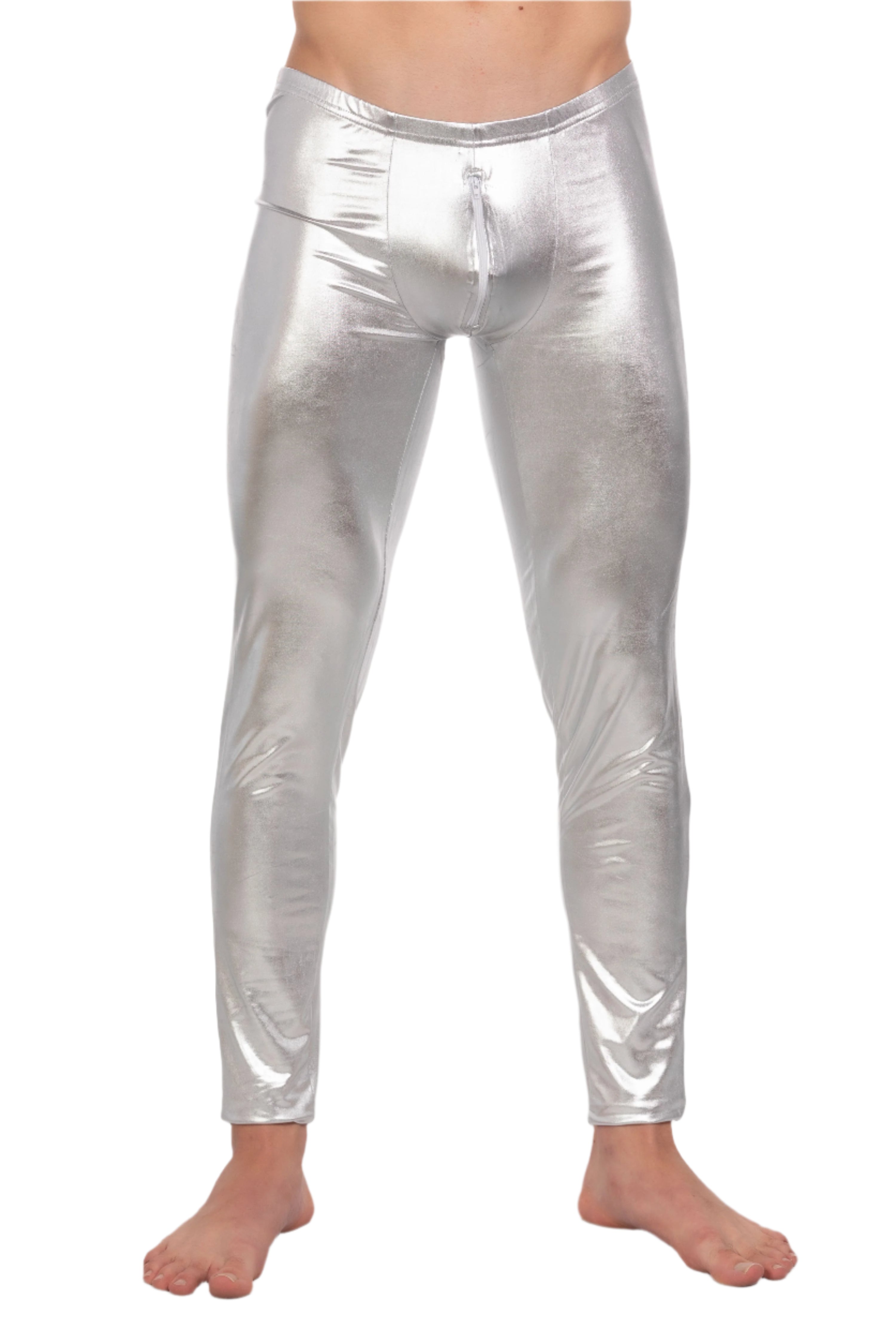 Tartarus Coated Low Rise Legging With Zipper