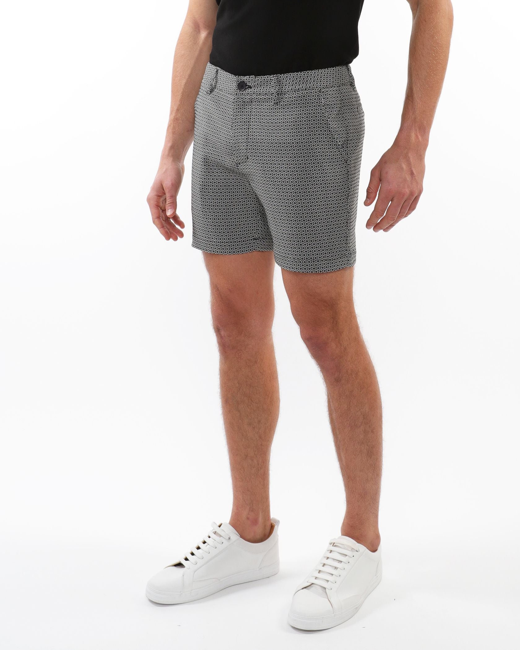 Textured Jacquard Stretch Chino Shorts - DealByEthan.gay loves POSTMARC