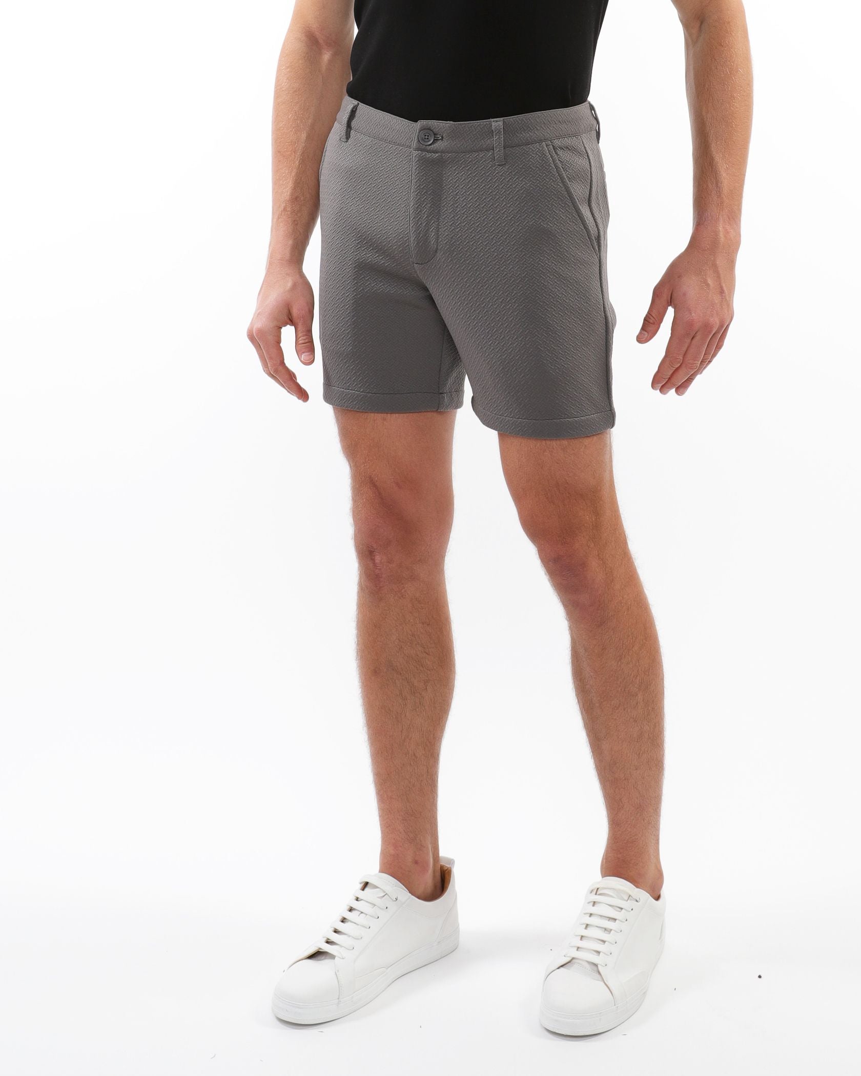 Textured Stretch Knit Chino Shorts - DealByEthan.gay loves POSTMARC