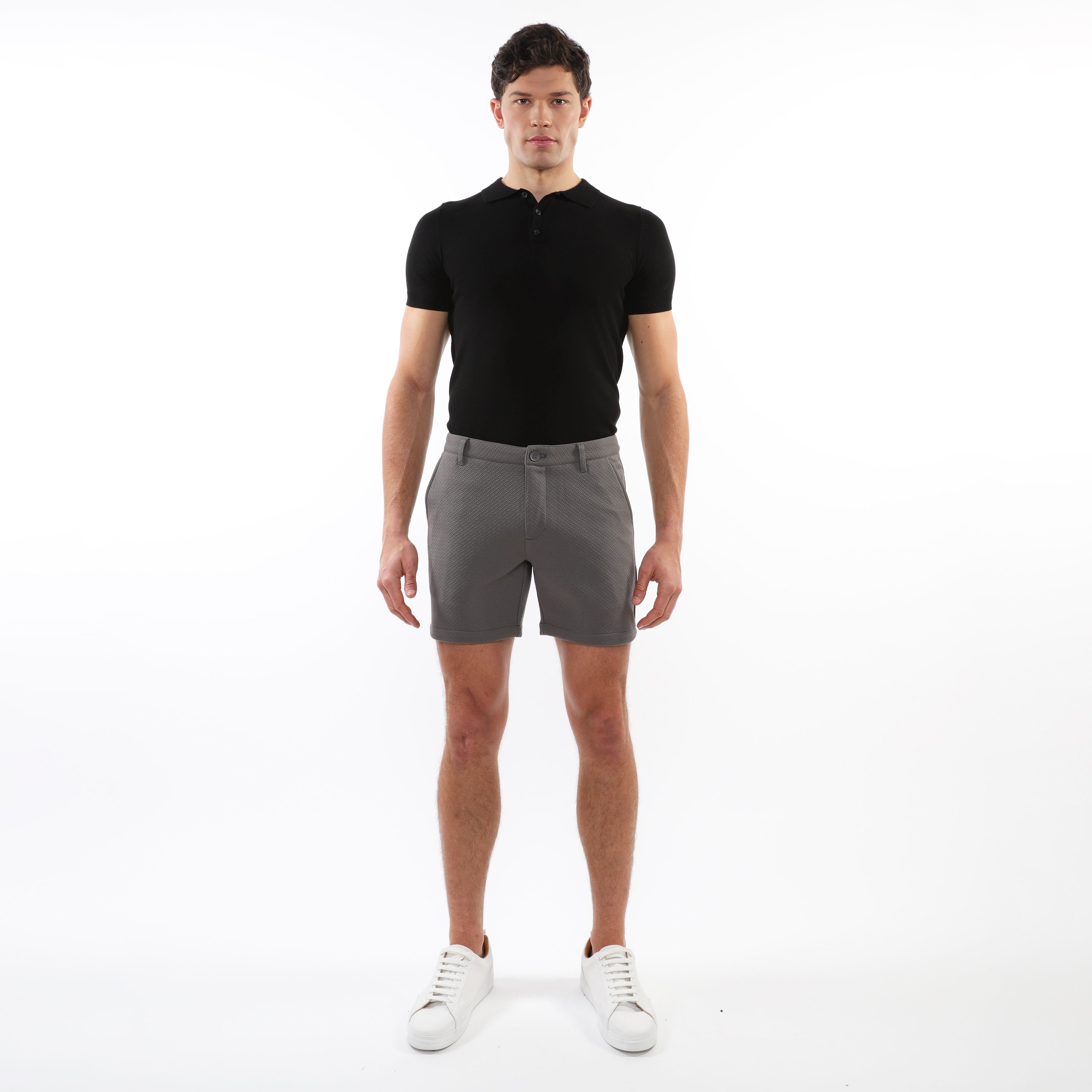 Textured Stretch Knit Chino Shorts - DealByEthan.gay loves POSTMARC