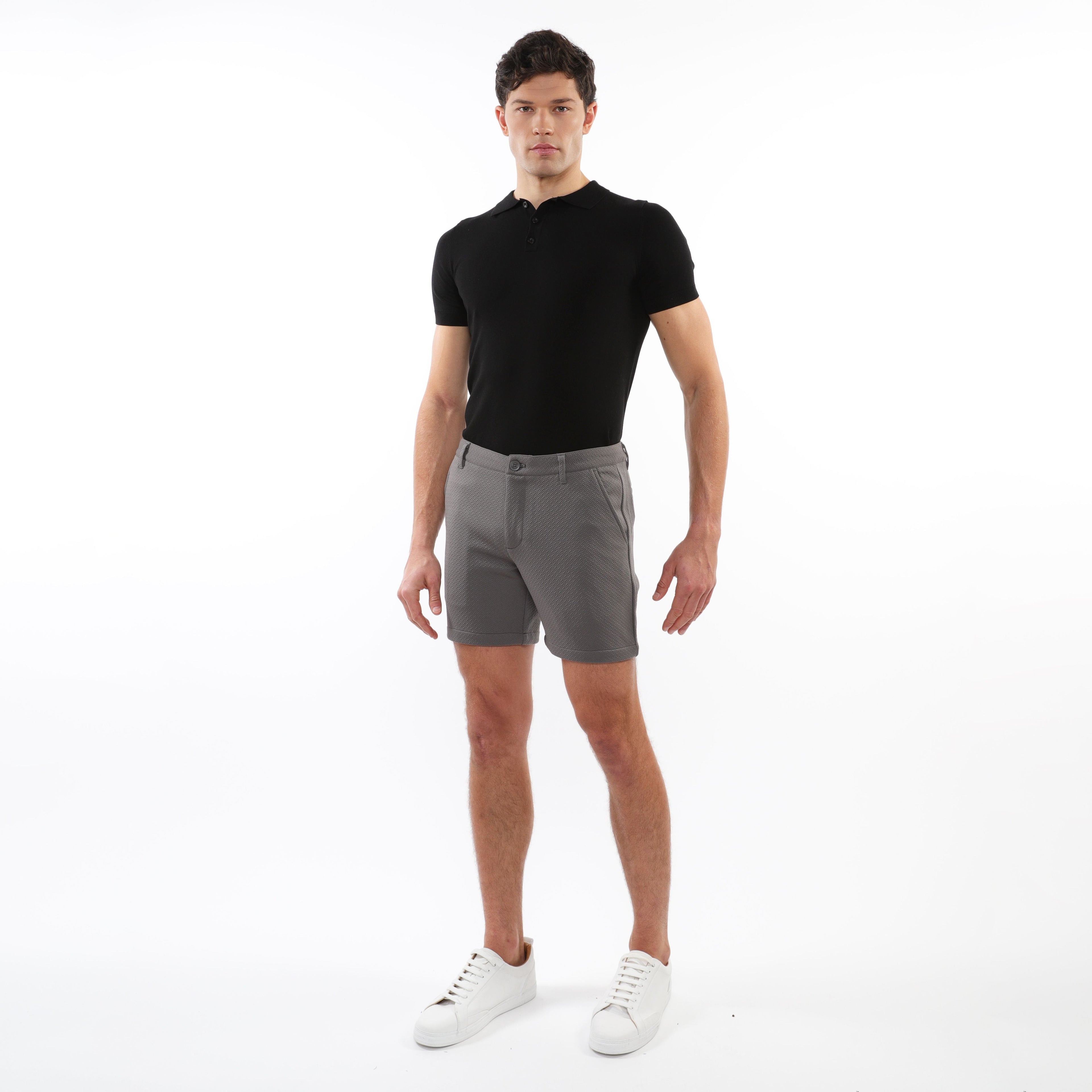 Textured Stretch Knit Chino Shorts - DealByEthan.gay loves POSTMARC