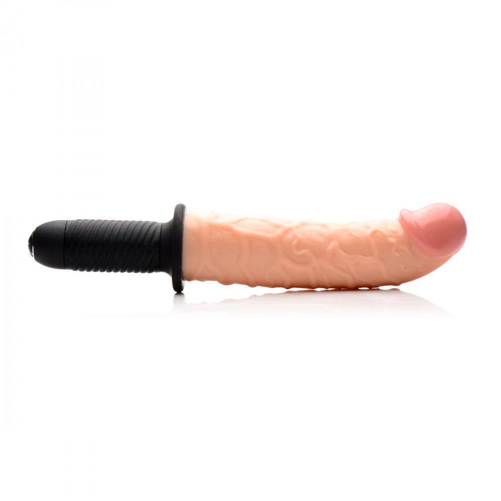 Consolador vibrador gigante curvo Dicktator de 13 modos