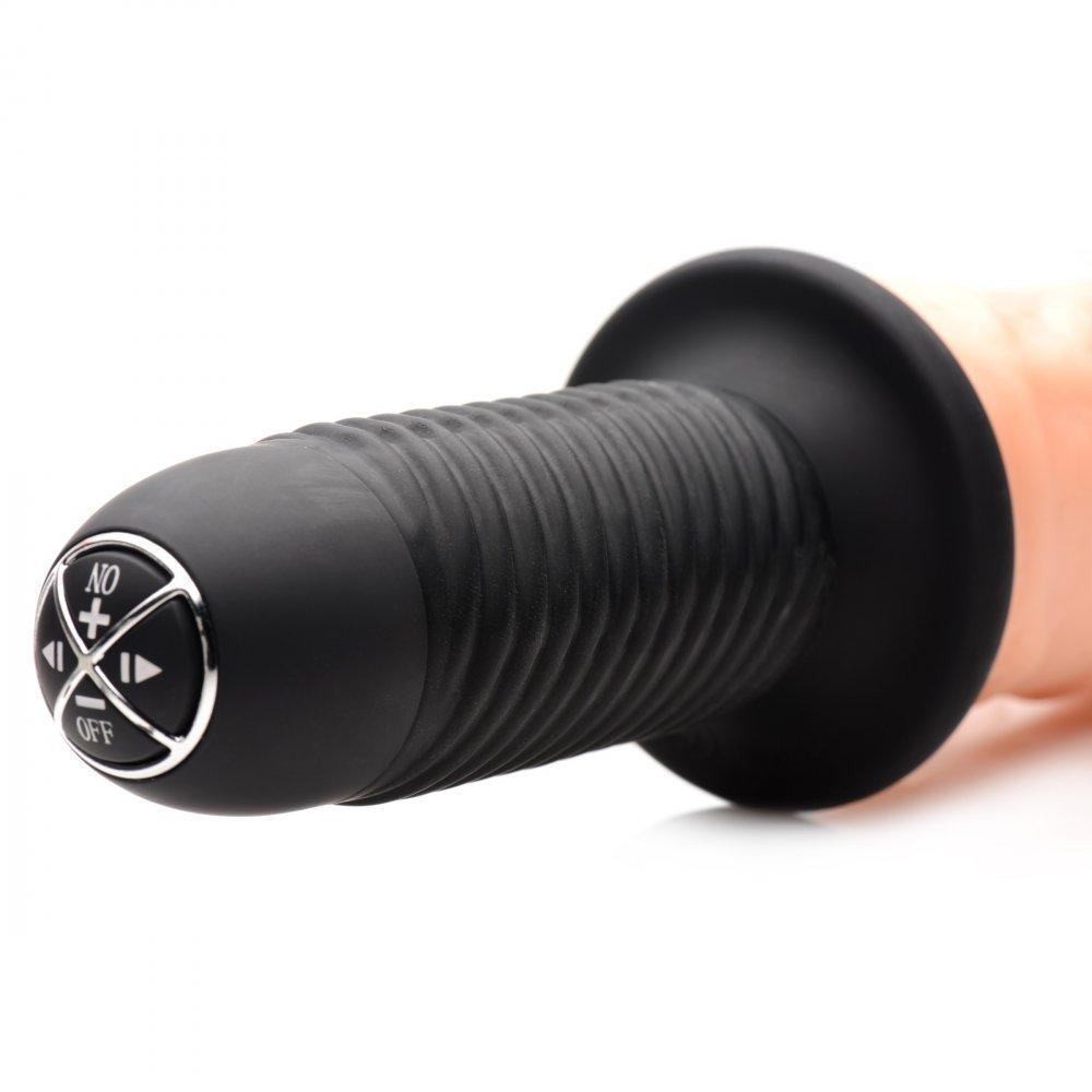 Consolador vibrador gigante curvo Dicktator de 13 modos