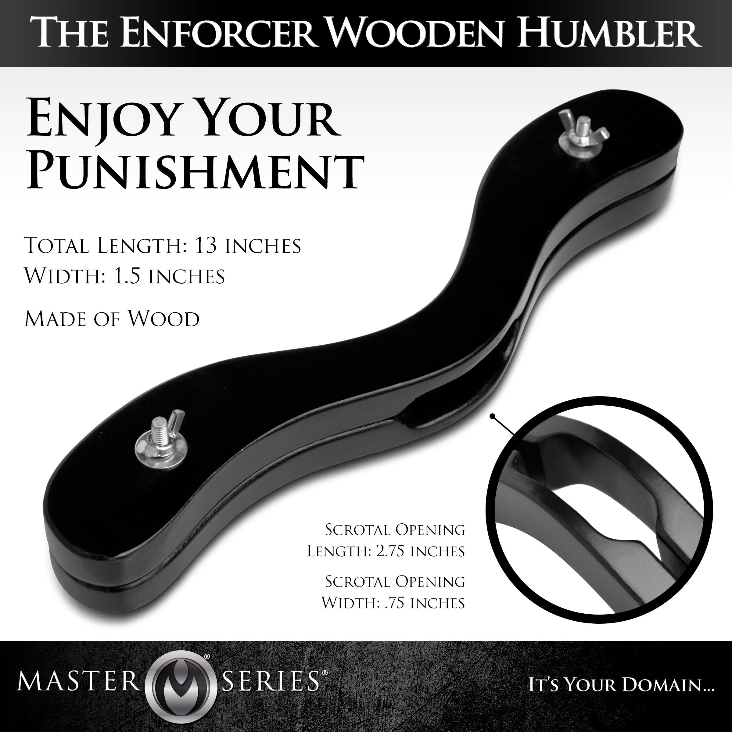 Der Enforcer, schwarzer Humbler aus Holz