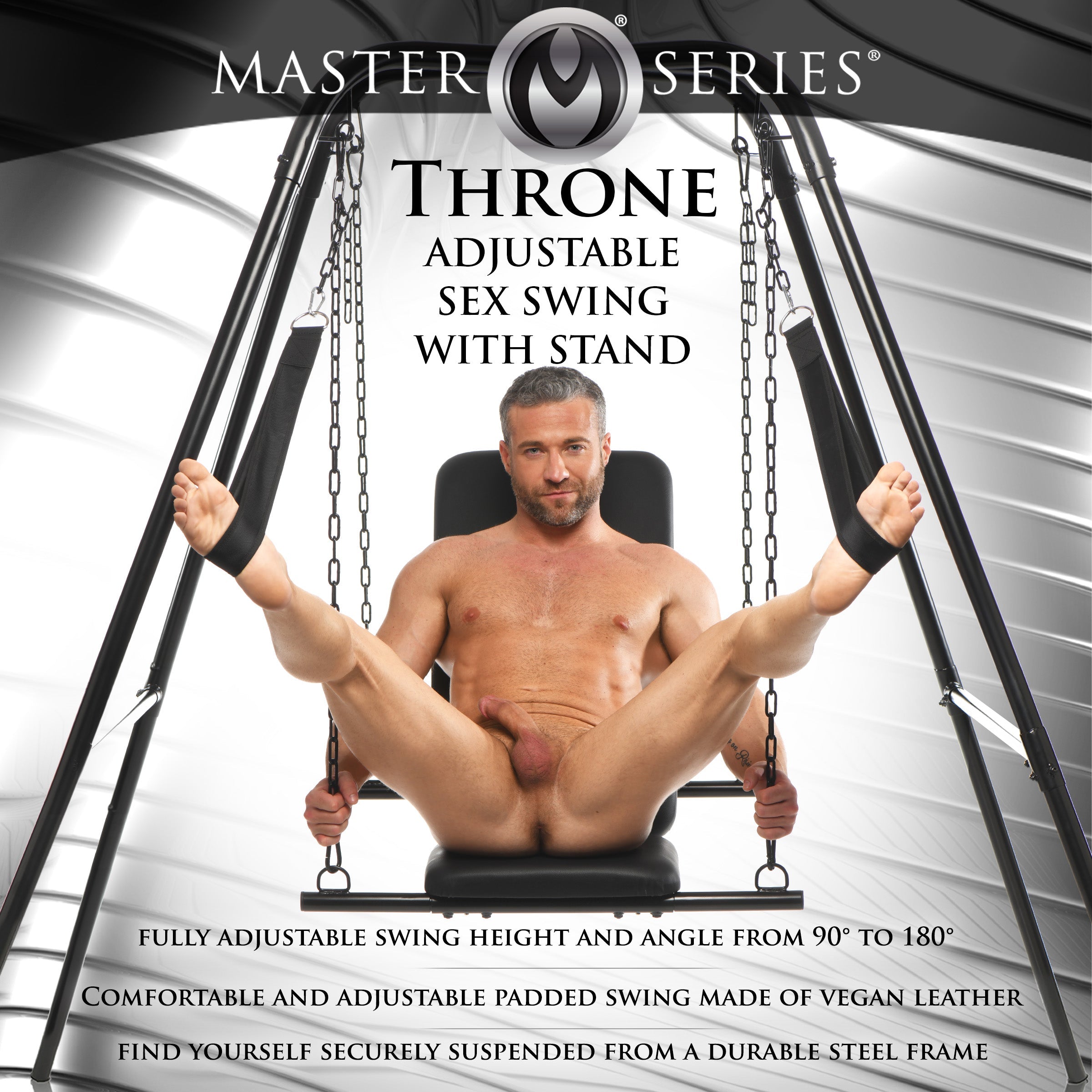 Columpio sexual ajustable con trono y soporte