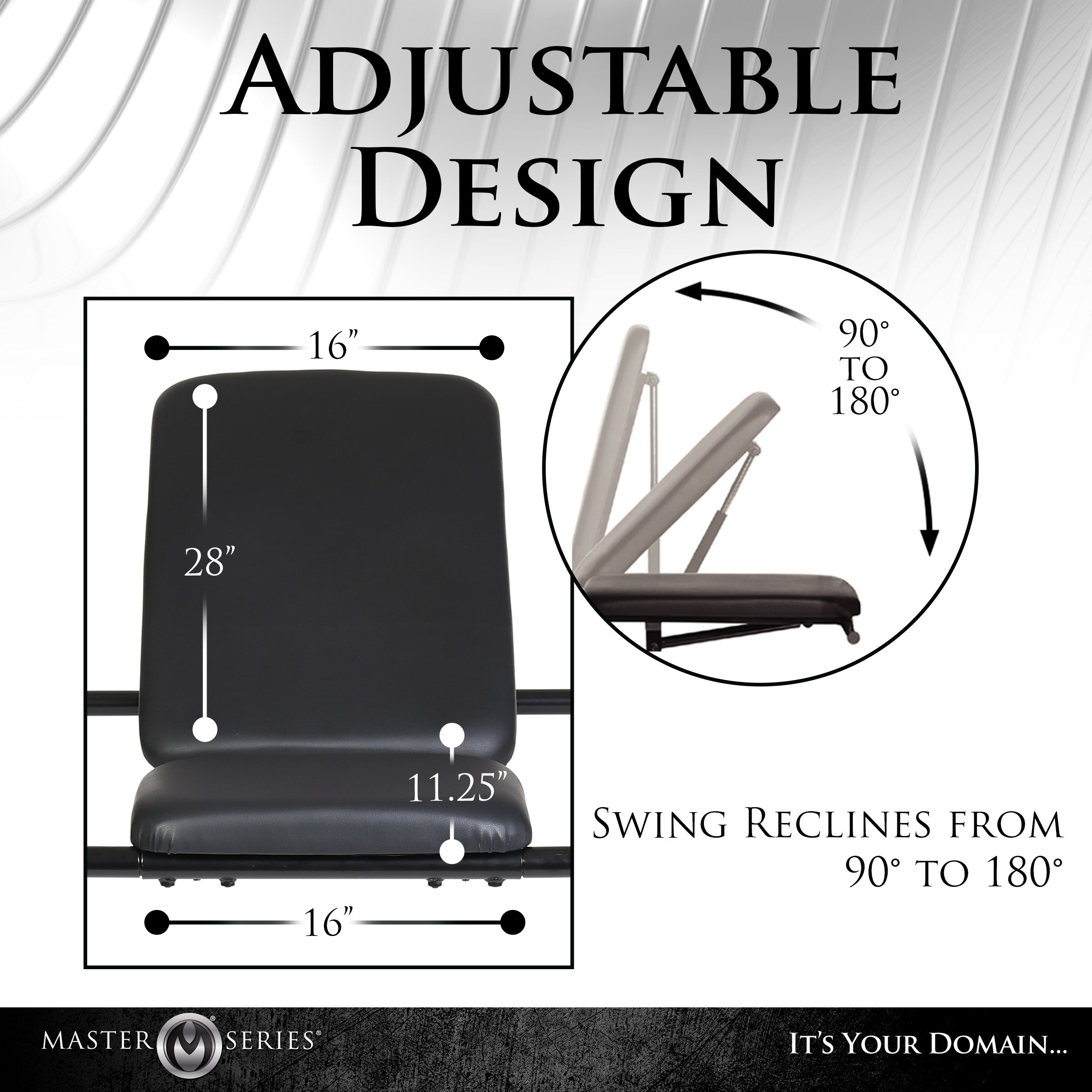 Columpio sexual ajustable con trono y soporte