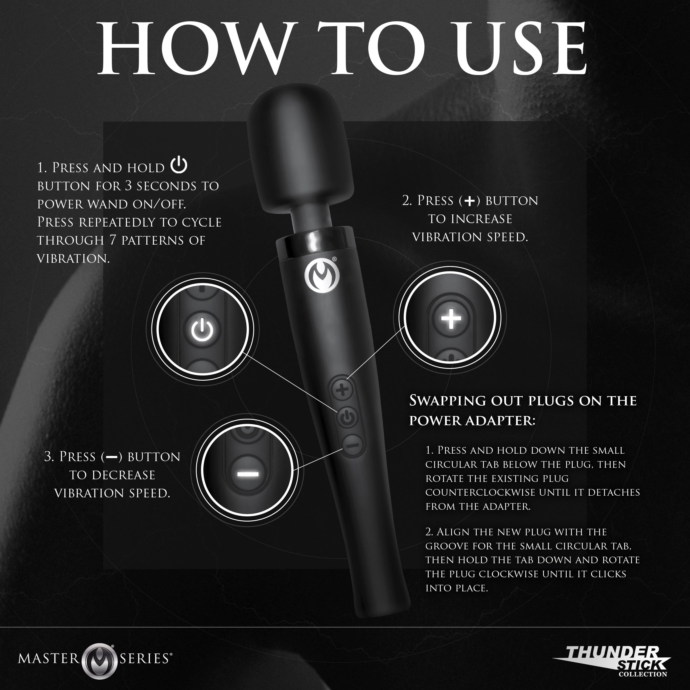 Thunderstick Pro Silicone Wand Massager - DealByEthan.gay loves Master Series