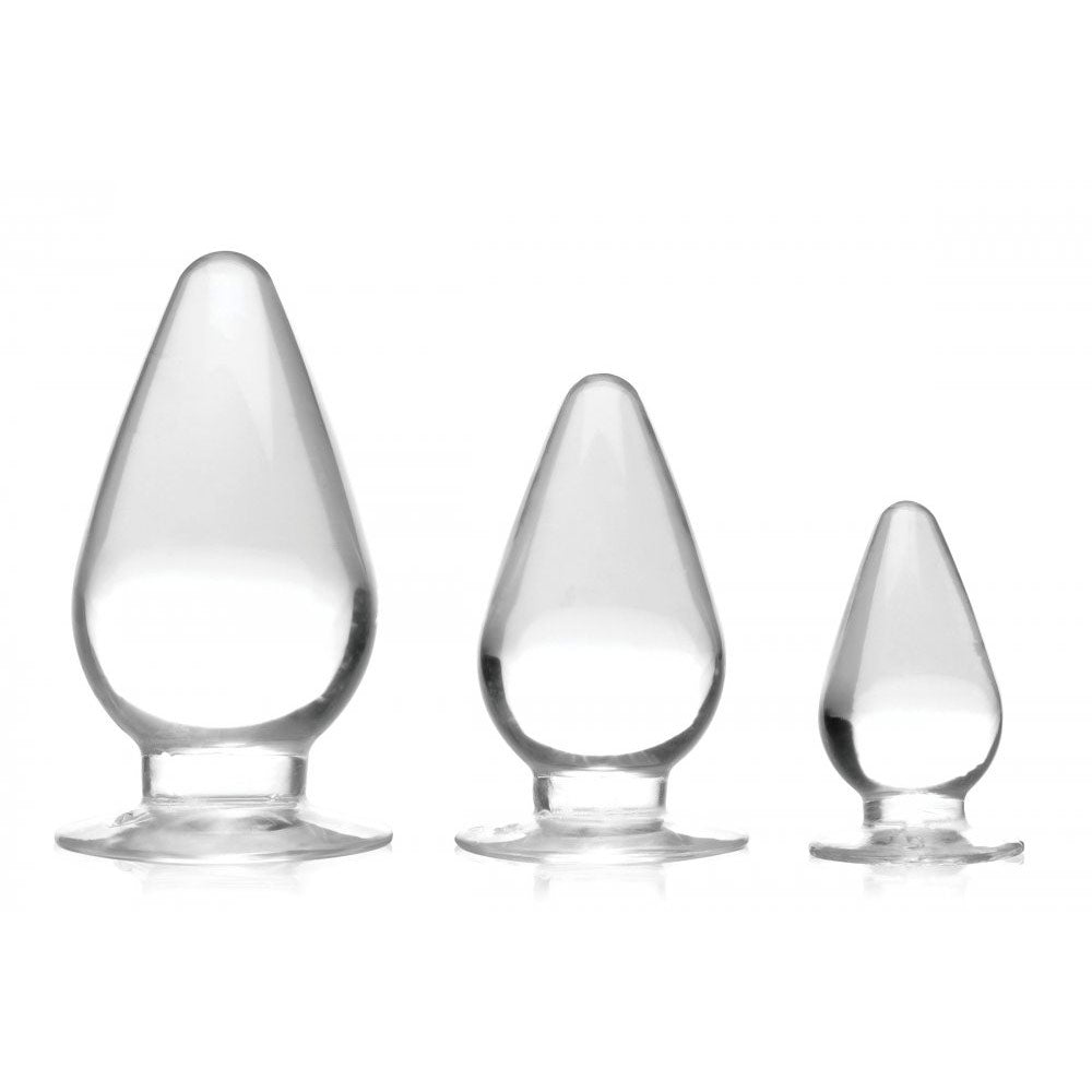 Juego de tapones anales de 3 piezas de triple cono