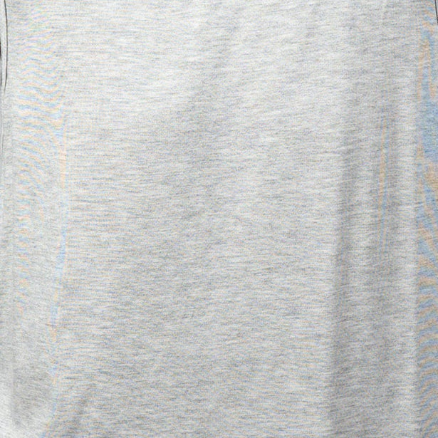 Heather gray cotton fabric with soft textured knit for the Tulio Solid Tank comfortable casual wear