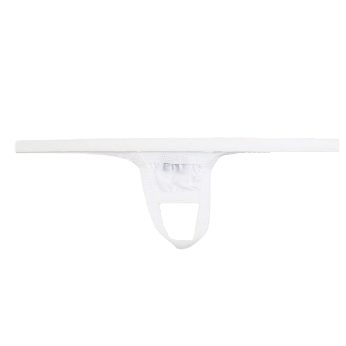 White cotton jockstrap u station ball holder u0011-100 with simple minimalist design for support and comfort
