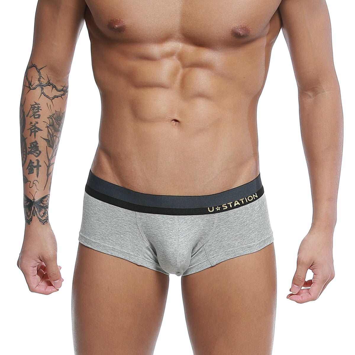 U-Station Nano Boxer Brief Gray U0015-020