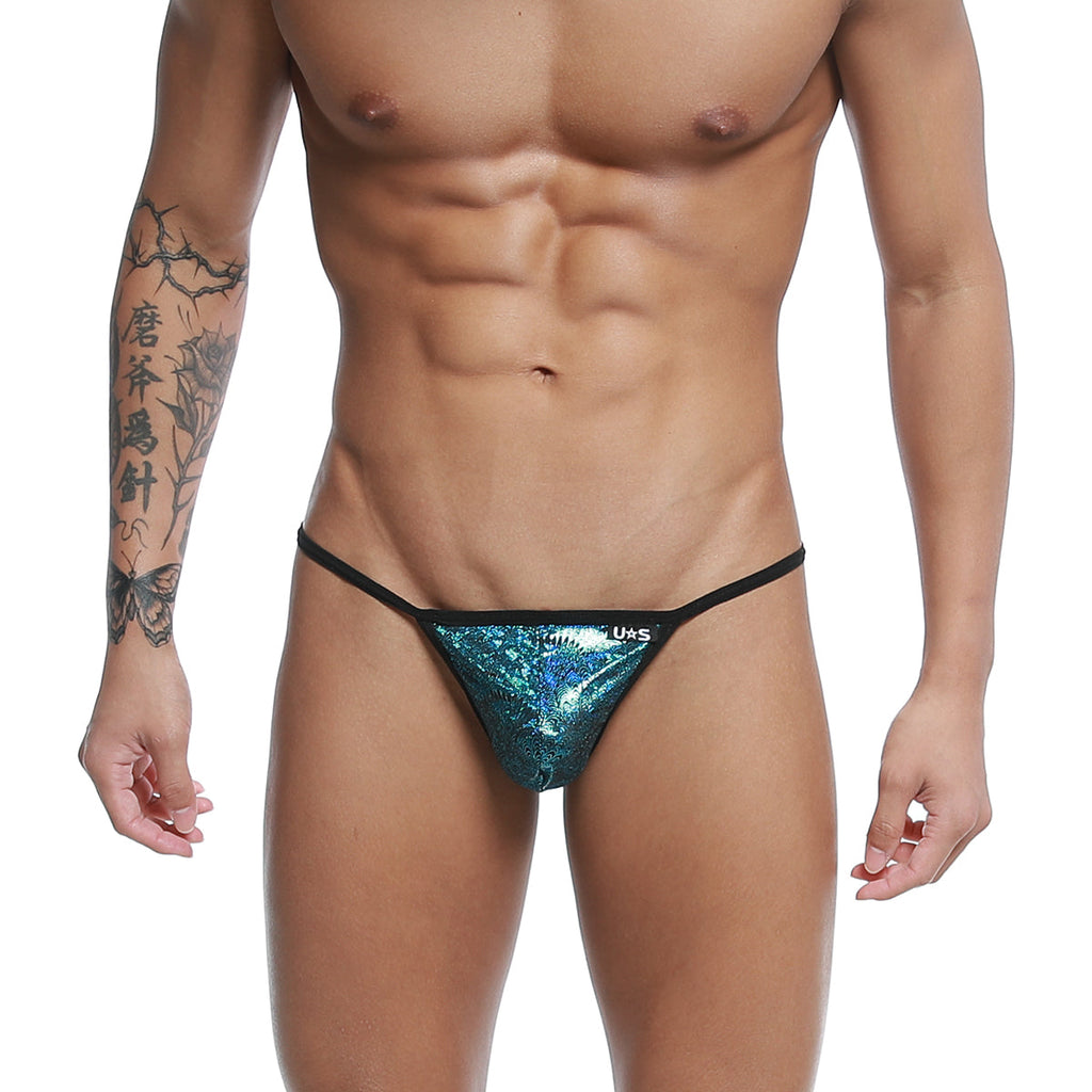 U-Station String Thong Blue Peacock U0304-990