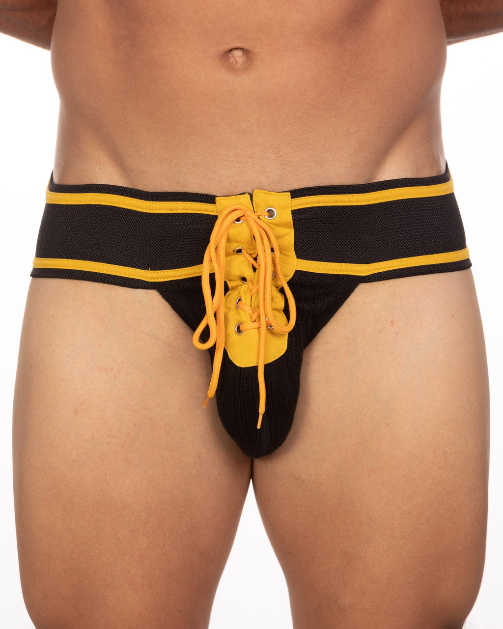 Undergear Fizx Lace Up Knit Pouch Jockstrap L/XL Sizes