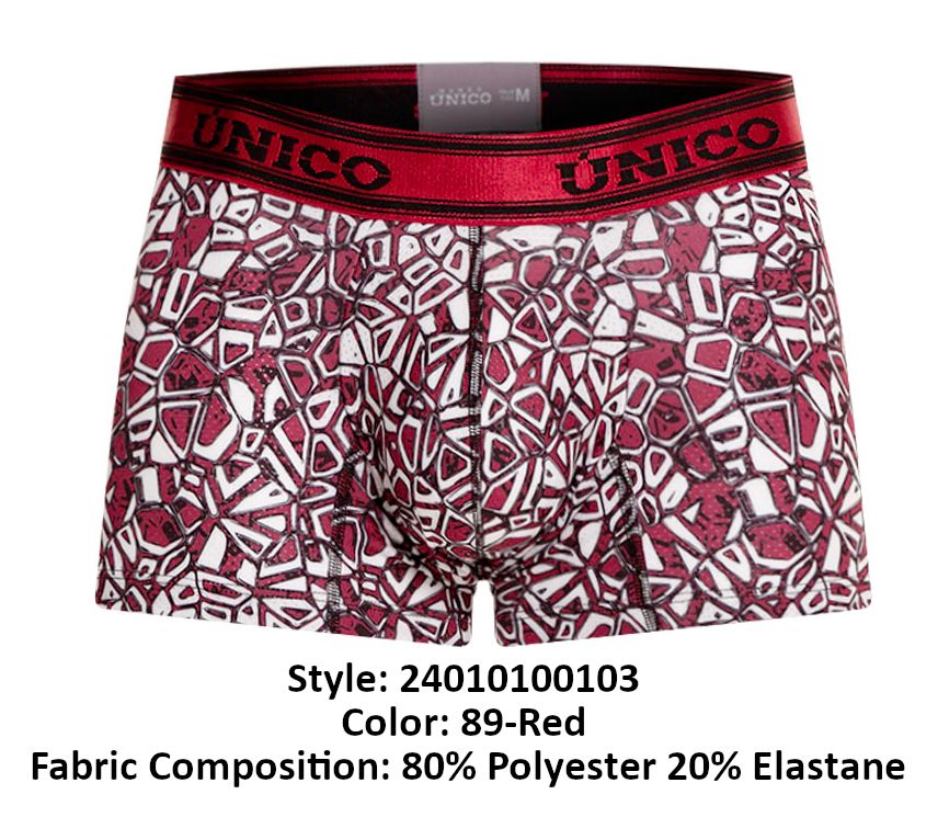 Unico 24010100103 Dechado Trunks Color 89-Red - DealByEthan.gay loves Unico