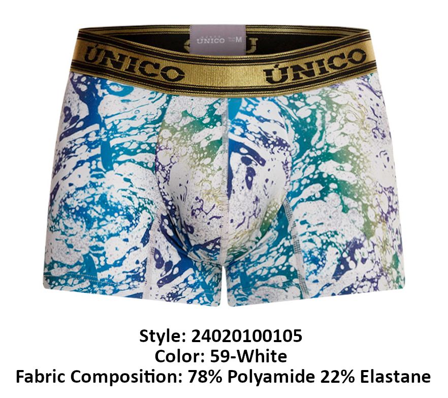 Unico 24020100105 Gasoleo Trunks Color 59-White - DealByEthan.gay loves Unico