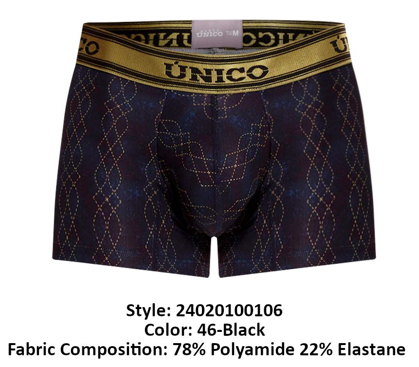 Unico 24020100106 Laca Trunks Color 46-Black - DealByEthan.gay loves Unico