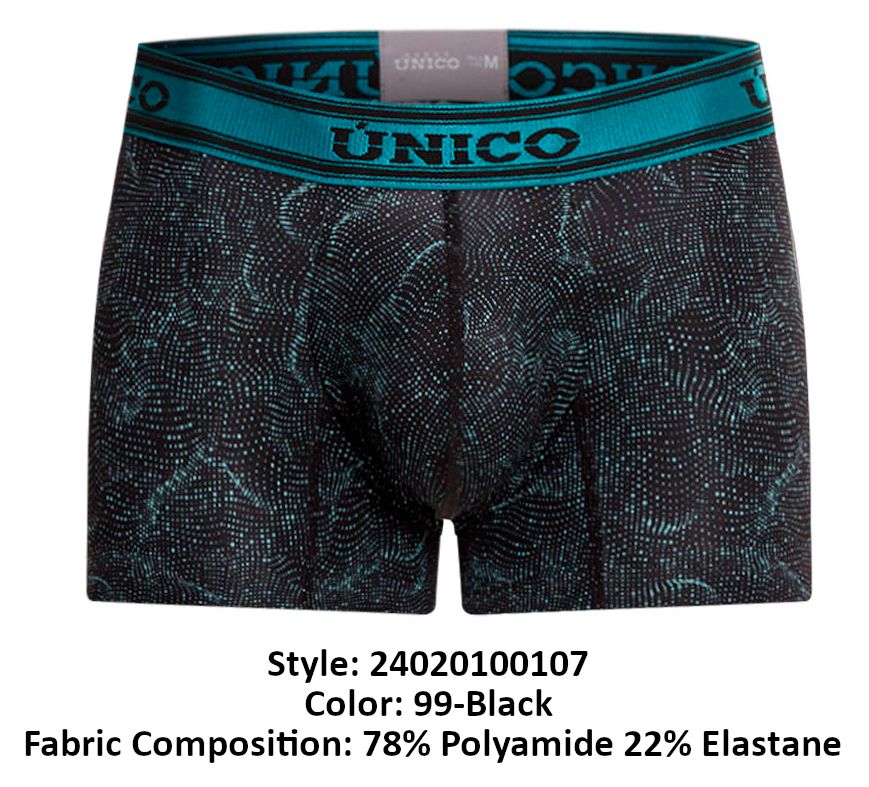 Unico 24020100107 Espuma Trunks Color 99-Black - DealByEthan.gay loves Unico