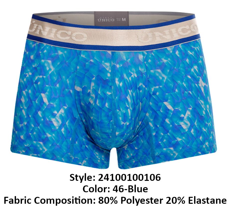 Unico 24100100106 Palindromo Trunks Color 46-Blue - DealByEthan.gay loves Unico