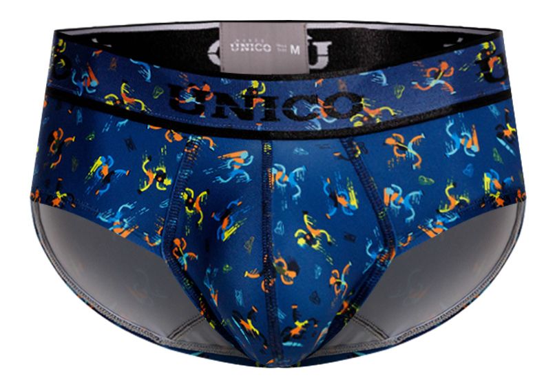 Unico 25060101106 Pacer Briefs Color 46-Blue - DealByEthan.gay loves Unico