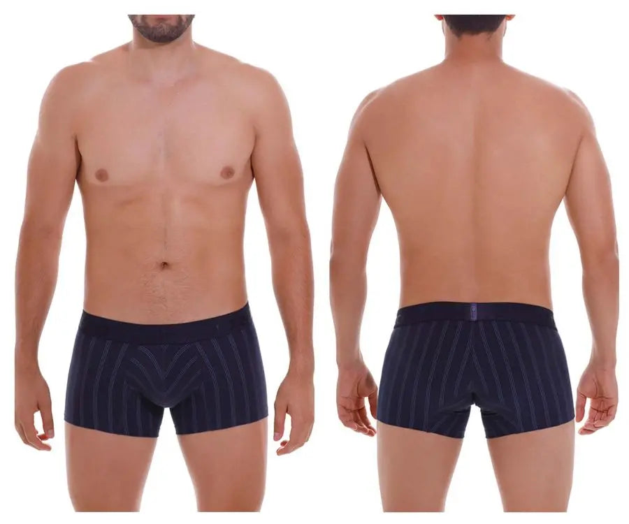 Mundo Unico Men's Underwear 22100100103 Senda Trunks Color 82-Dark Blue