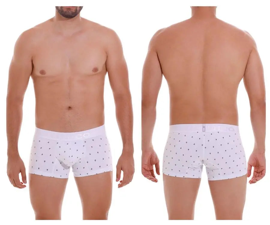 Mundo Unico Men's Underwear 22110100101 Naviero Trunks Color 29-White