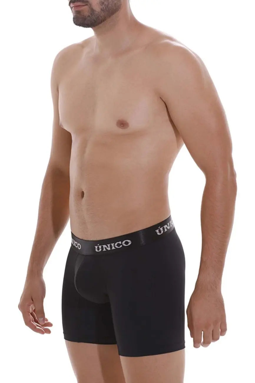 Mundo Unico Men's Underwear 22120100207 Intenso M22 Boxer Briefs Color 99-Black