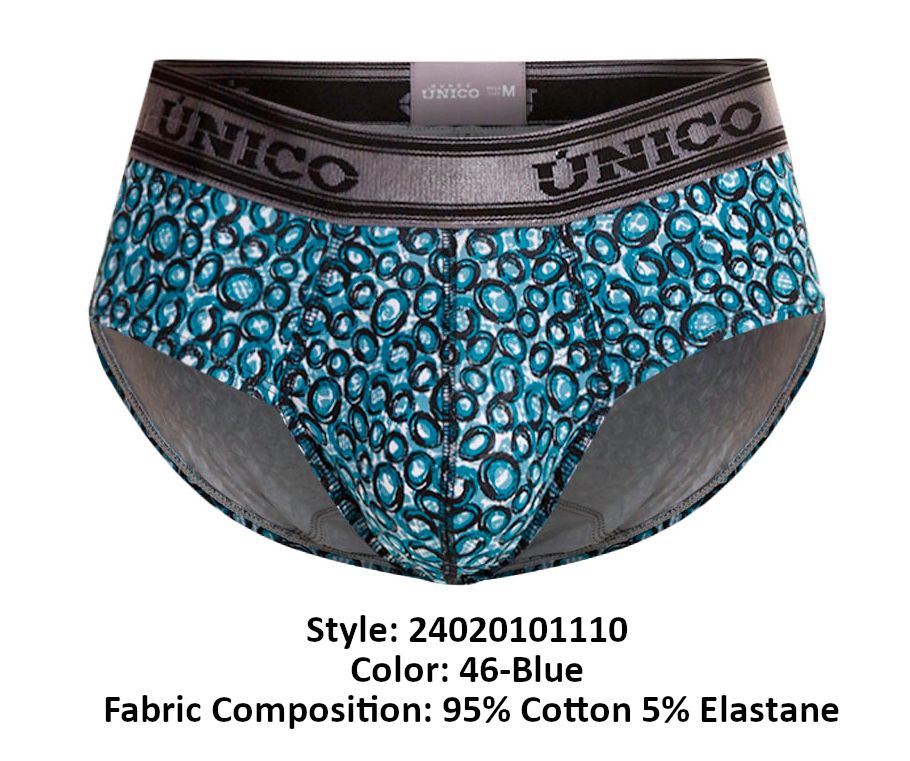 Unico 24020101110 Calzoncillo Redondel Color 46-Azul