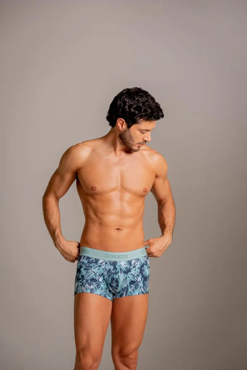 Mundo Unico Men's Underwear 26040100112 Tags Trunks Color 43-Blue