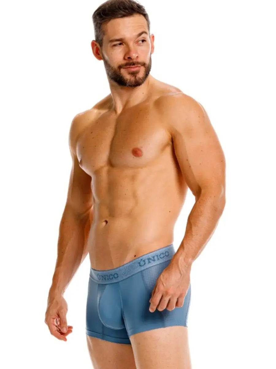 Mundo Unico Men's Underwear 26040100127 Classic Trunks Color 46-Blue - Premium Athletic Comfort