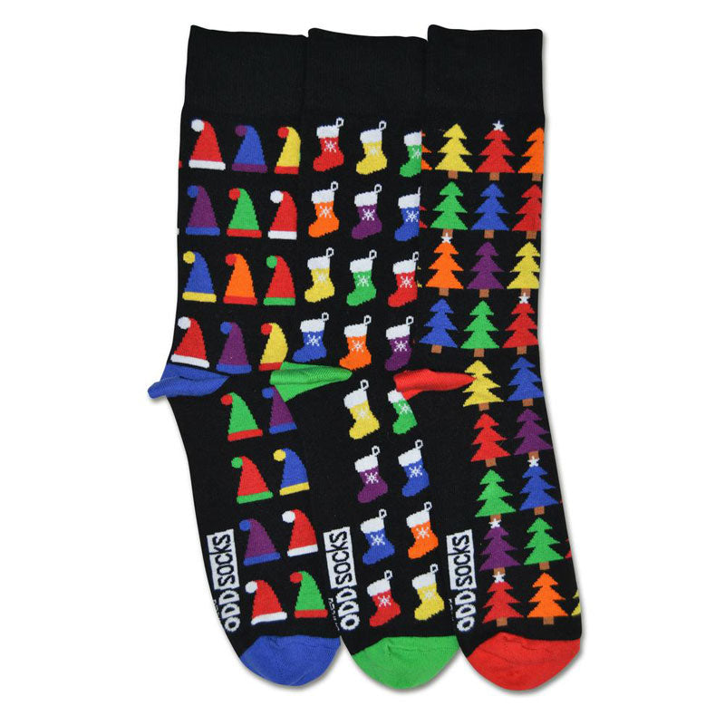 United Oddsocks Nick 3 Combo Christmas Socks Size 7-12 - DealByEthan.gay loves United Odd Socks