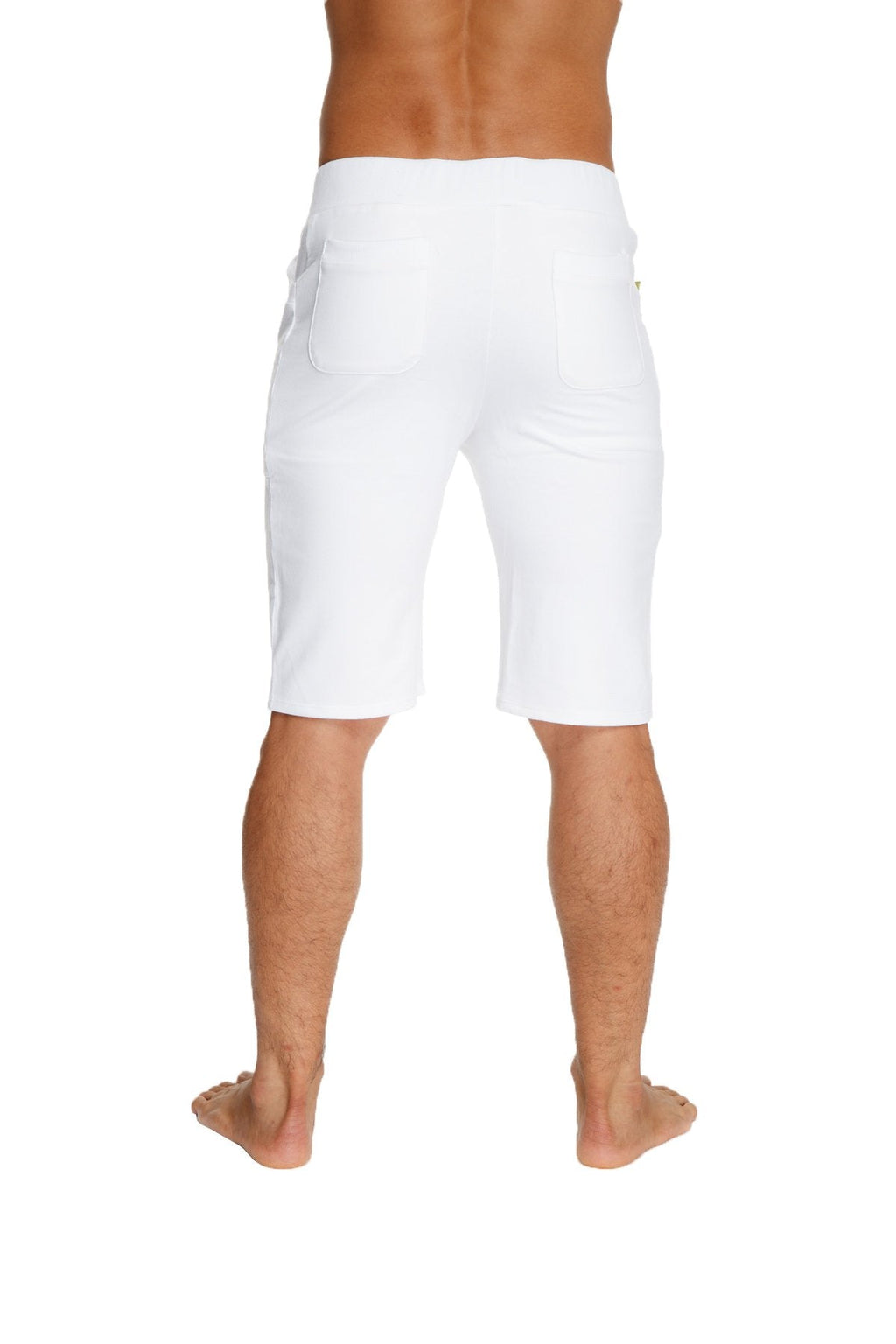 Urban tactical at home dress shorts in white cotton with relaxed fit and two side pockets