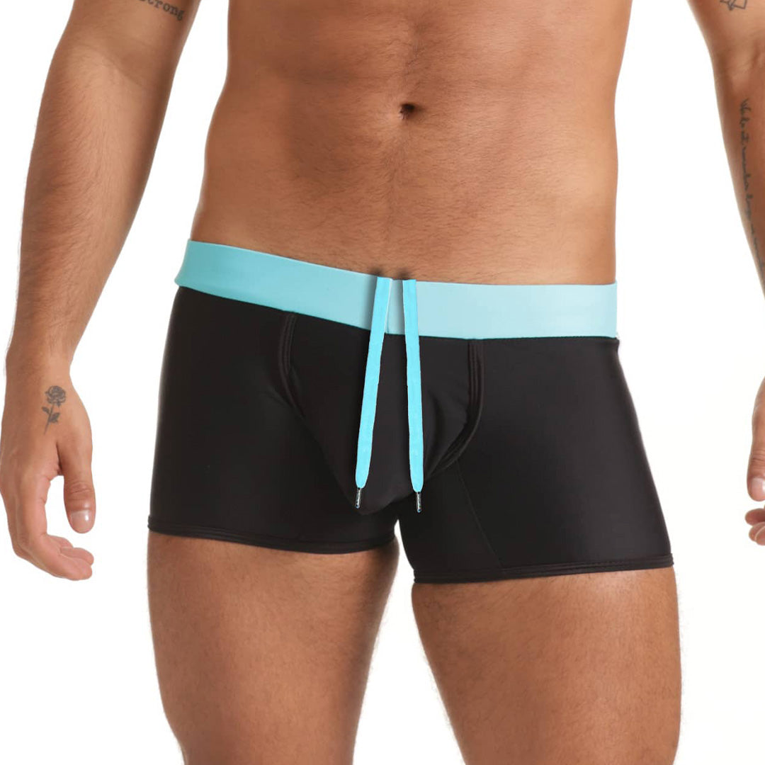 VERSATIL BLUE SWIM TRUNK - Black swimsuit for men