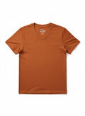 Camiseta Vertical Sport de cuello en V con textura flameada para hombre