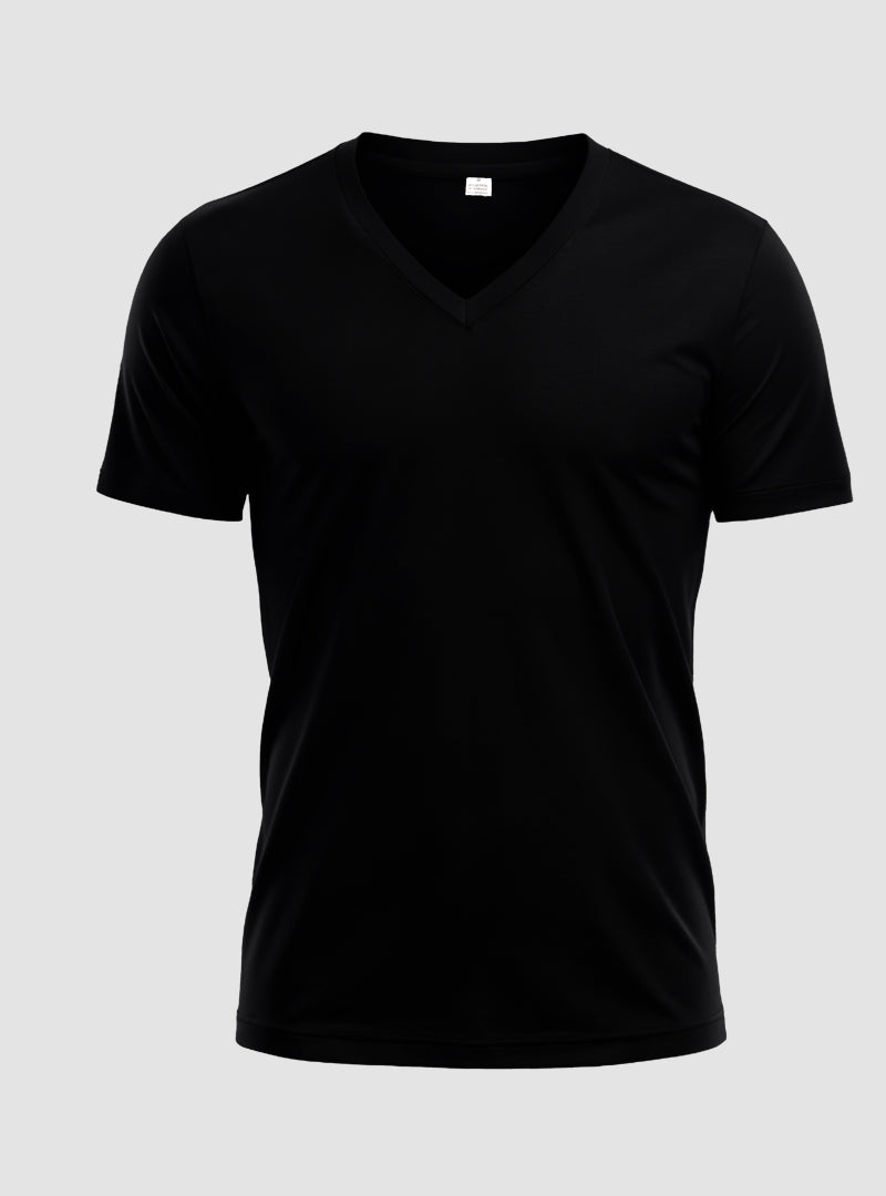 Cotton V Neck T-Shirt