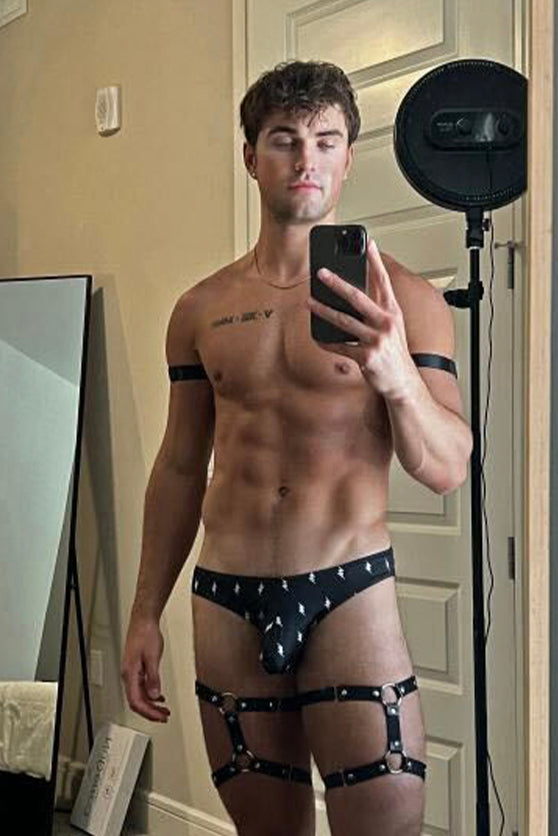 Vegan Leather Leg Harness - DealByEthan.gay loves JJ Malibu