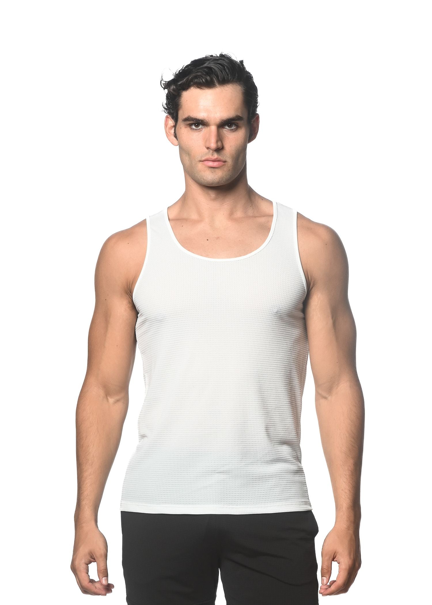 CAMISETA DE ALTO RENDIMIENTO DE MALLA ELÁSTICA WAFFLE